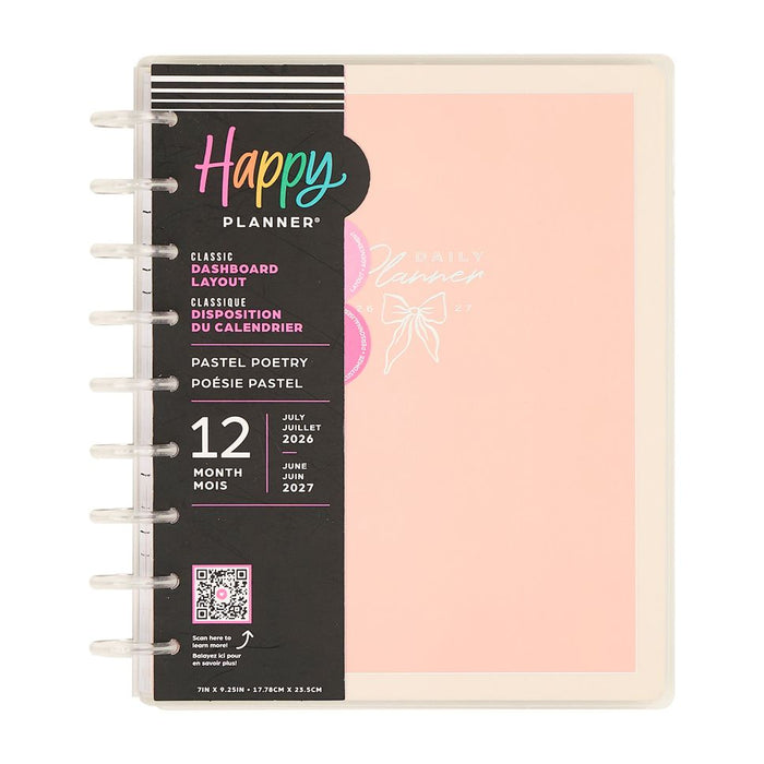 Me & My Big Ideas Happy Planner - Pastel Poetry Classic 12 Month Planner Jul 26 - Jun 27