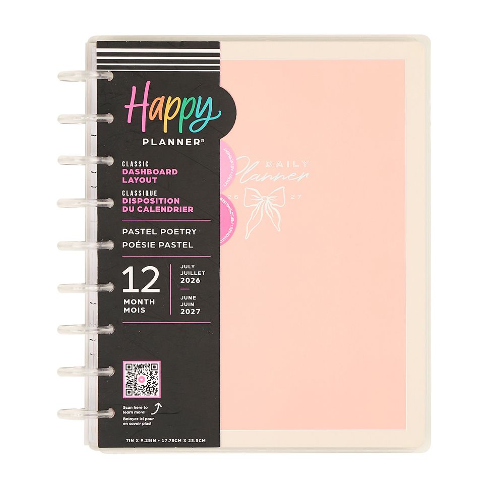 Me & My Big Ideas Happy Planner - Pastel Poetry Classic 12 Month Planner Jul 26 - Jun 27