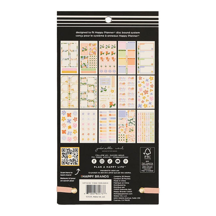 Me & My Big Ideas Happy Planner Sticker Value Pack 30 Sheets - Blossom Bright