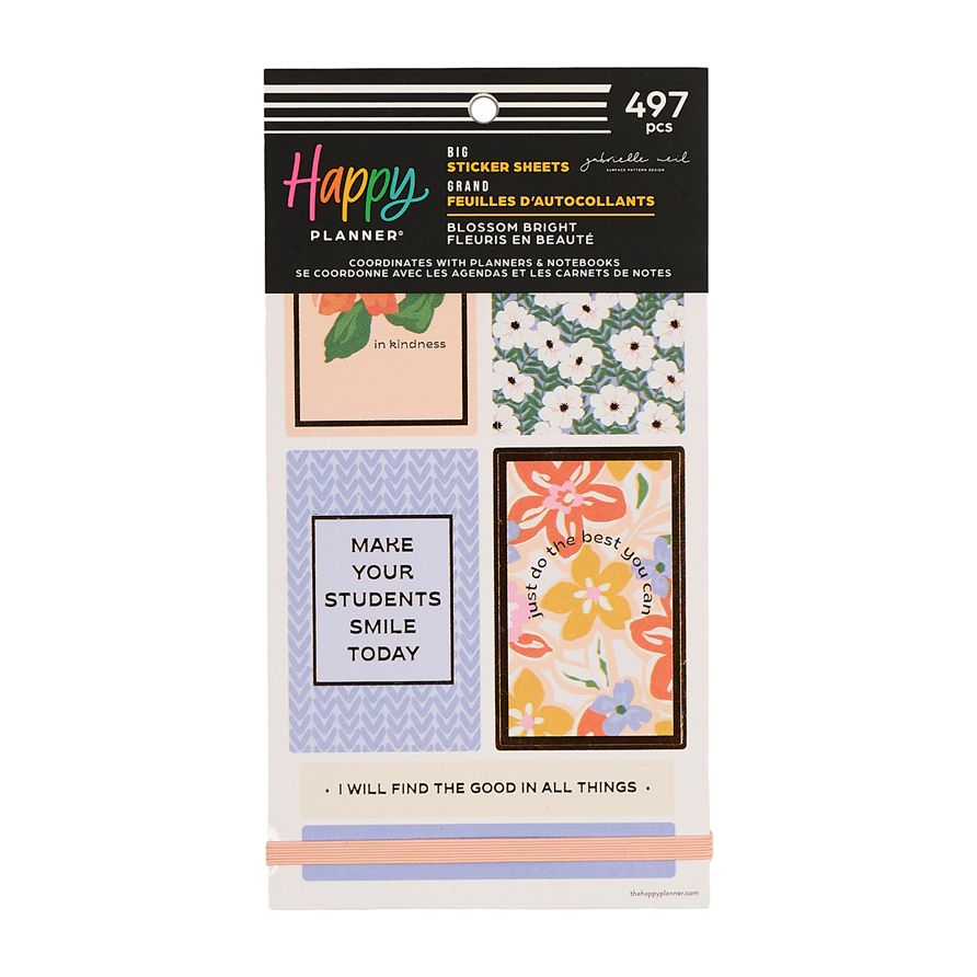 Me & My Big Ideas Happy Planner Sticker Value Pack 30 Sheets - Blossom Bright