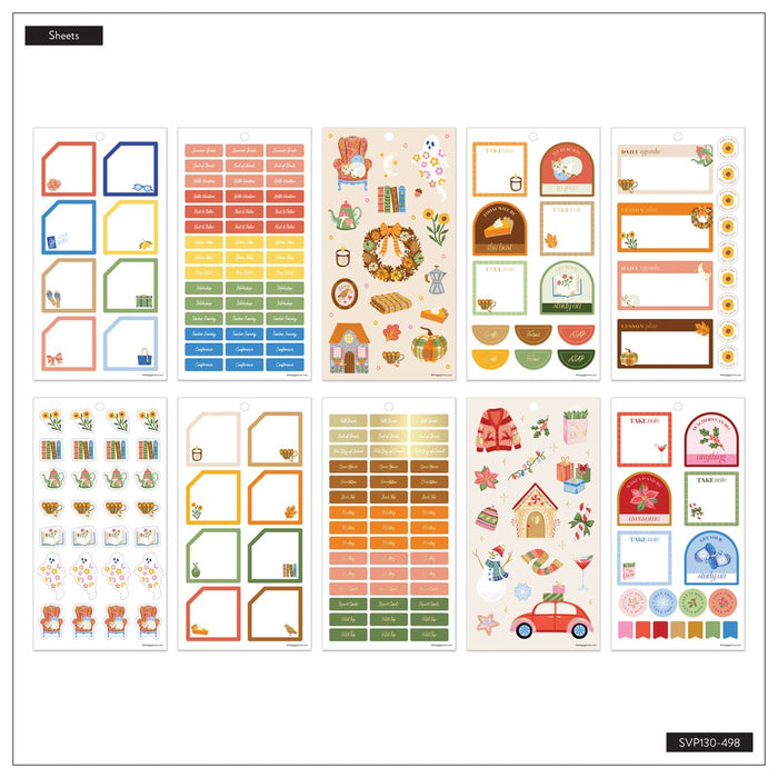 Me & My Big Ideas Happy Planner Sticker Value Pack 30 Sheets - Seasonal Joy