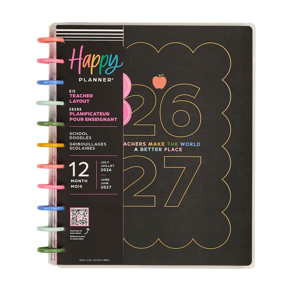 Me & My Big Ideas Happy Planner - School Doodles Big 12 Month Planner Jul 26 - Jun 27
