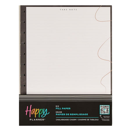 Me & My Big Ideas Happy Planner - Chalkboard Charm Big Fill Paper