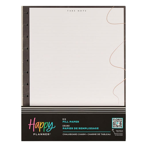 Me & My Big Ideas Happy Planner - Chalkboard Charm Big Fill Paper