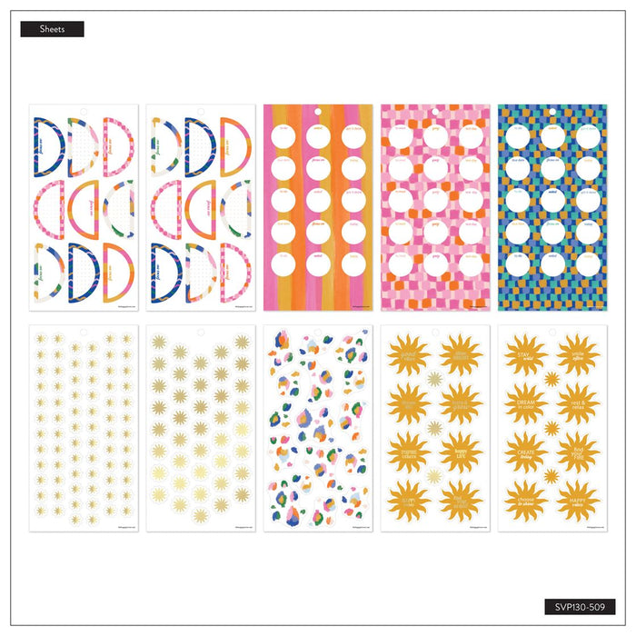 Me & My Big Ideas Happy Planner Sticker Value Pack 30 Sheets - Sunburst Bay