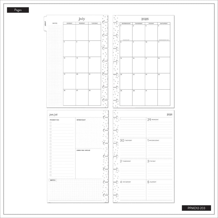 Me & My Big Ideas Happy Planner - Blossom Bright Mini Planner 12 Month Jul 26 - Jun 27