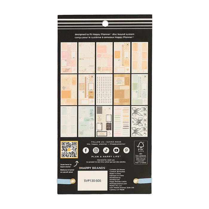 Me & My Big Ideas Happy Planner Sticker Value Pack 30 Sheets - Pastel Poetry