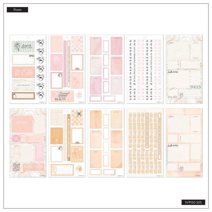 Me & My Big Ideas Happy Planner Sticker Value Pack 30 Sheets - Pastel Poetry