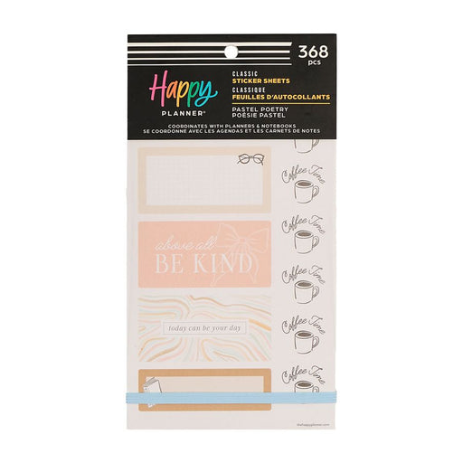 Me & My Big Ideas Happy Planner Sticker Value Pack 30 Sheets - Pastel Poetry