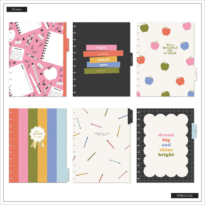 Me & My Big Ideas Happy Planner - School Doodles Ivory Big 12 Month Planner Jul 26 - Jun 27