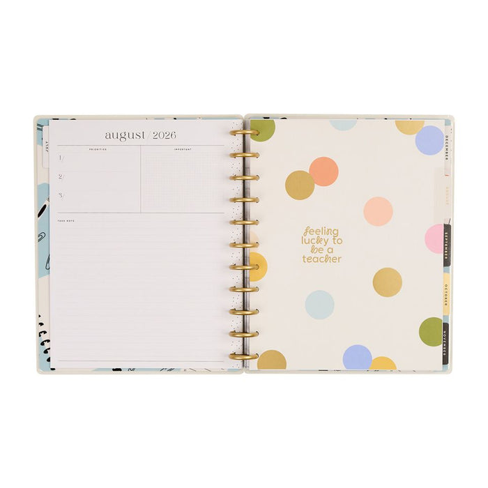 Me & My Big Ideas Happy Planner - School Doodles Ivory Big 12 Month Planner Jul 26 - Jun 27