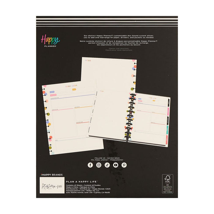 Me & My Big Ideas Happy Planner - School Doodles Big Fill Paper