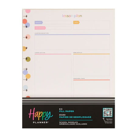 Me & My Big Ideas Happy Planner - School Doodles Big Fill Paper