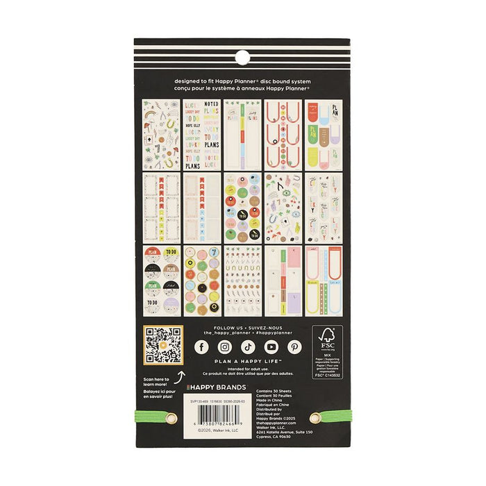Me & My Big Ideas Happy Planner Sticker Value Pack 30 Sheets - Lucky Day