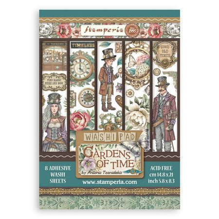 Stamperia Gardens Of Time - A5 Washi Pad