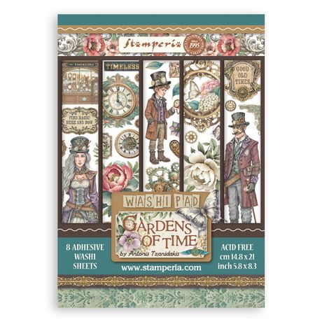 Stamperia Gardens Of Time - A5 Washi Pad