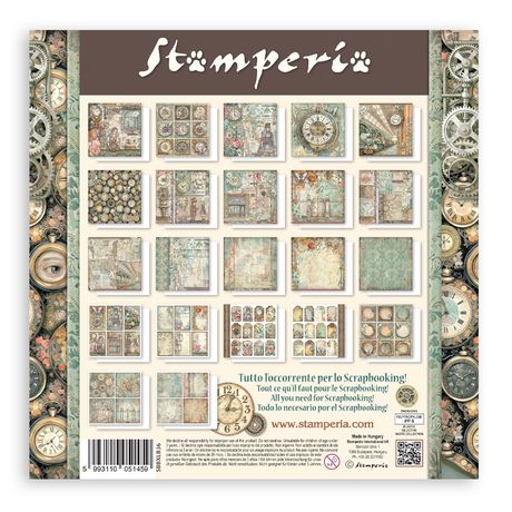 Stamperia Gardens Of Time - 12x12 Maxi Paper Pack