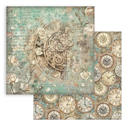 Stamperia Gardens Of Time - Clock And Roses