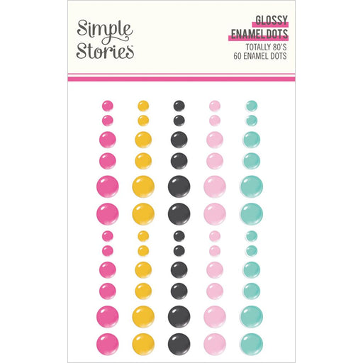 Simple Stories Totally 80's - Glossy Enamel Dots