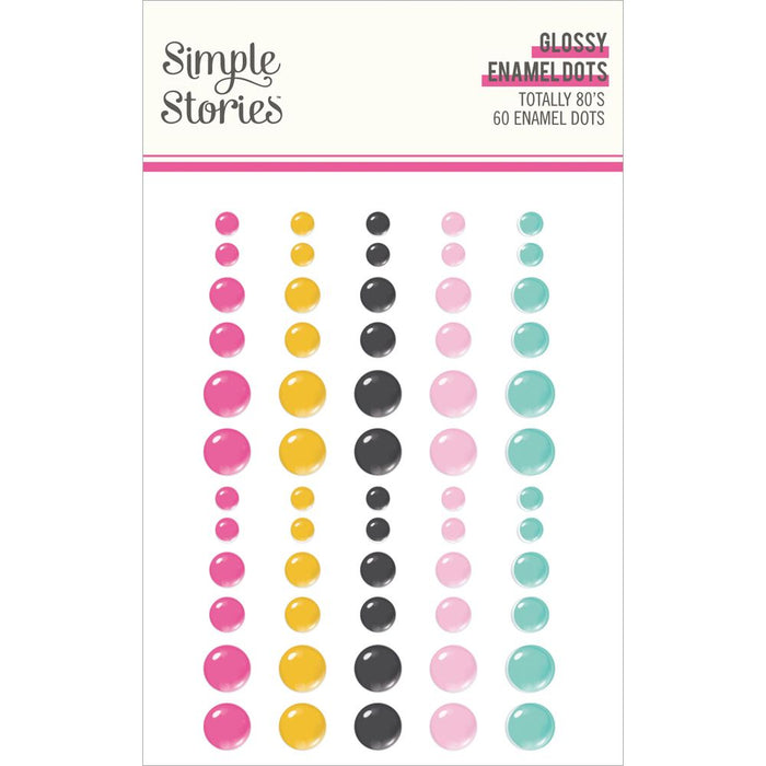 Simple Stories Totally 80's - Glossy Enamel Dots