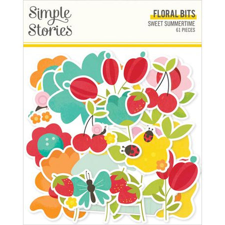 Simple Stories Sweet Summertime - Floral Bits & Pieces