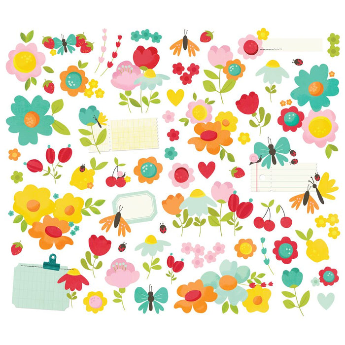Simple Stories Sweet Summertime - Floral Bits & Pieces