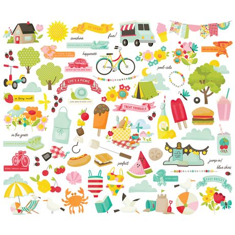 Simple Stories Sweet Summertime - Bits & Pieces