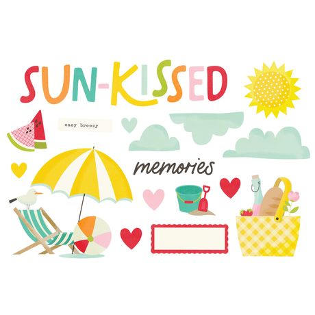 Simple Stories Sweet Summertime - Page Pieces
