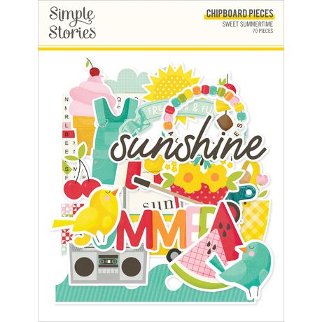 Simple Stories Sweet Summertime - Chipboard Pieces