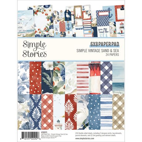 Simple Stories Simple Vintage Sand & Sea - 6x8 Paper Pad