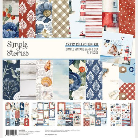 Simple Stories Simple Vintage Sand & Sea - 12x12 Collection Kit