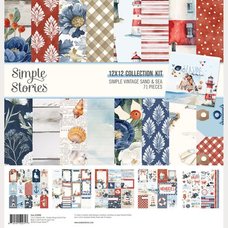 Simple Stories Simple Vintage Sand & Sea - 12x12 Collection Kit