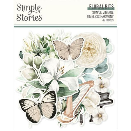 Simple Stories Simple Vintage Timeless Harmony - Floral Bits & Pieces