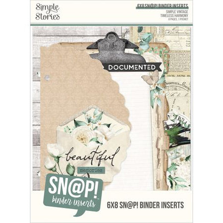 Simple Stories Simple Vintage Timeless Harmony - Sn@p! 6x8 Divider Binder Inserts