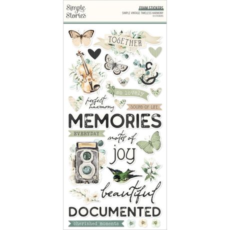 Simple Stories Simple Vintage Timeless Harmony - Foam Stickers