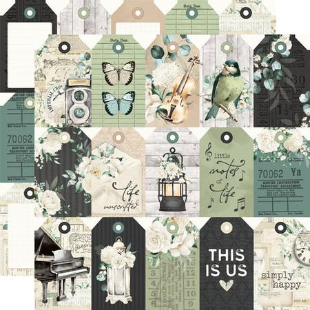 Simple Stories Simple Vintage Timeless Harmony - Tag Elements