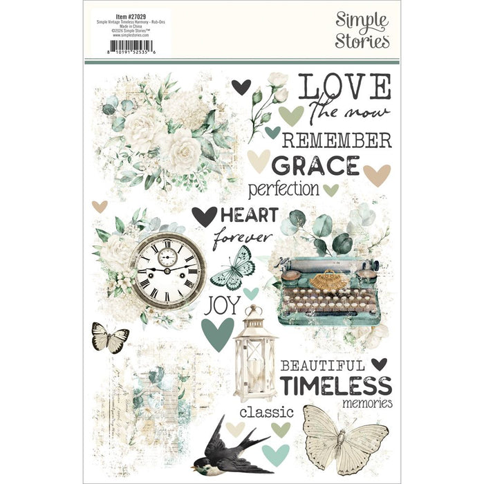 Simple Stories Simple Vintage Timeless Harmony - Rub-Ons