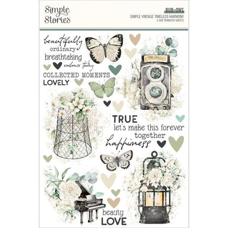 Simple Stories Simple Vintage Timeless Harmony - Rub-Ons