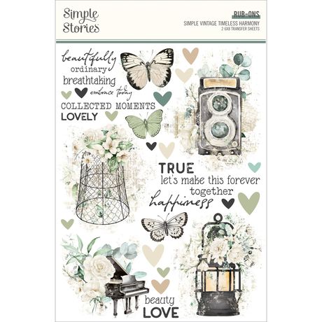 Simple Stories Simple Vintage Timeless Harmony - Rub-Ons