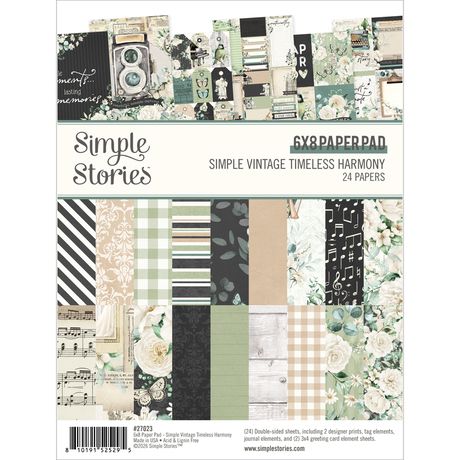 Simple Stories Simple Vintage Timeless Harmony - 6x8 Paper Pad