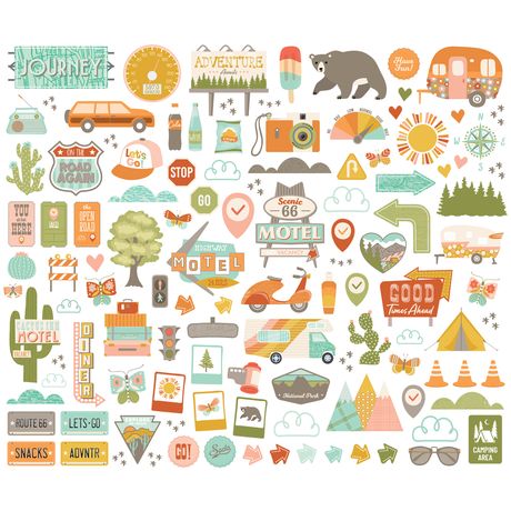 Simple Stories Open Road - Bits & Pieces