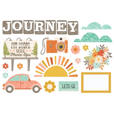 Simple Stories Open Road - Page Pieces