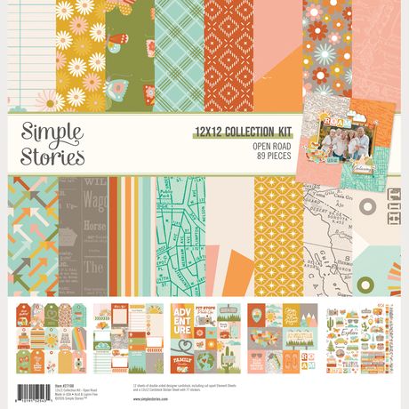 Simple Stories Open Road - 12x12 Collection Kit