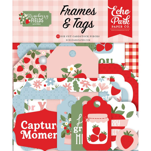 Echo Park Strawberry Fields - Ephemera Frames & Tags