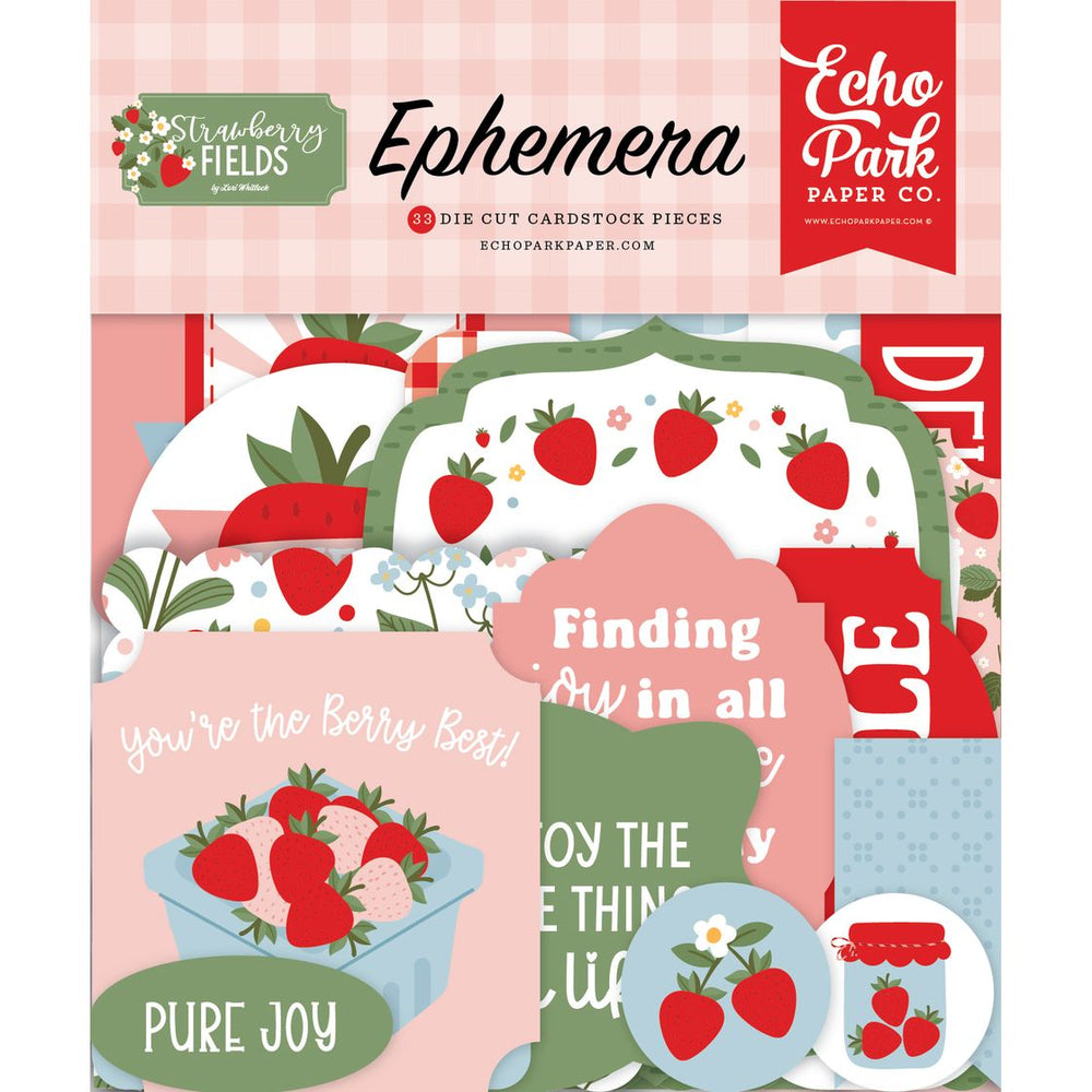 Echo Park Strawberry Fields - Ephemera Icons