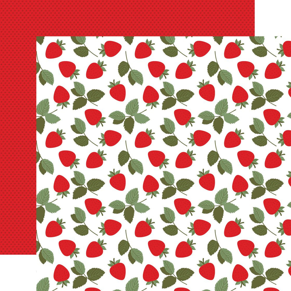 Echo Park Strawberry Fields - Strawberry Patch