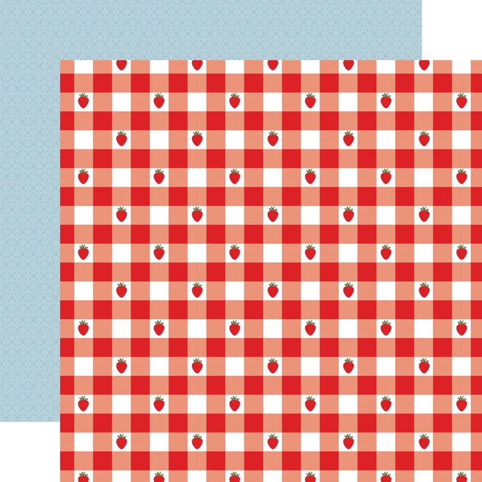 Echo Park Strawberry Fields - Strawberry Gingham