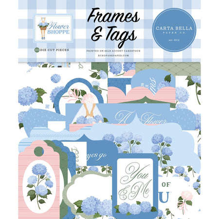 Carta Bella Flower Shoppe - Ephemera Frames & Tags
