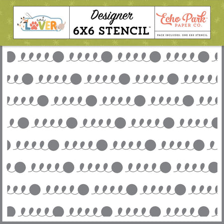 Echo Park Cat Lover - Yarn Loops Stencil