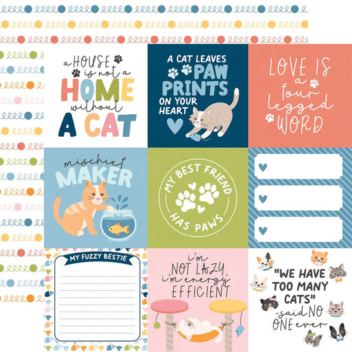 Echo Park Cat Lover - 4x4 Journaling Cards